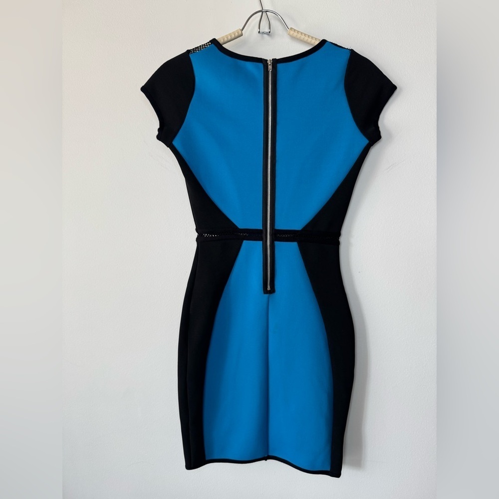 River Island Royal Blue & Black Patterned Dress – Size 8 - Picture 6 of 17